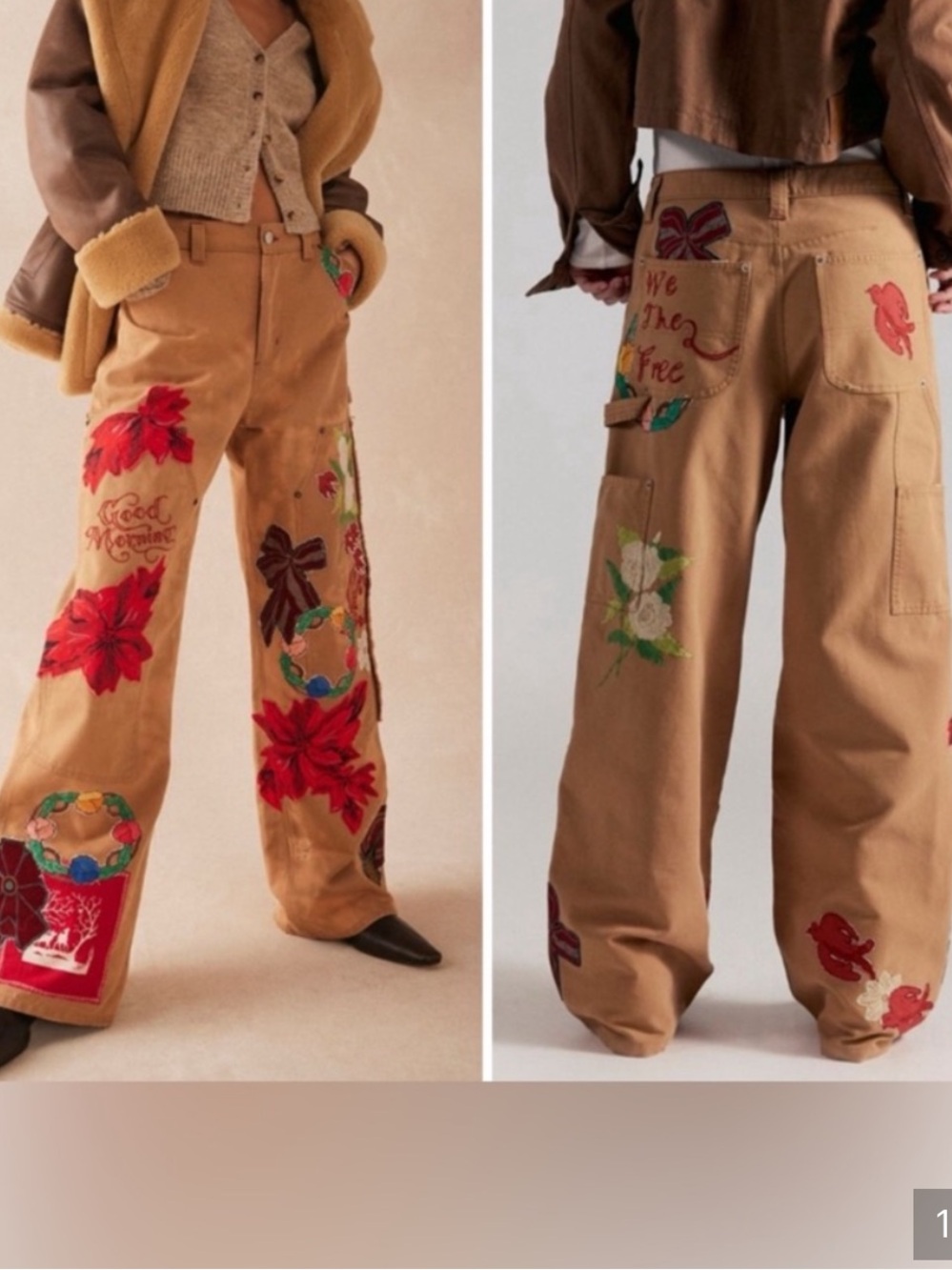 Free People We The Free Bright Time Craft Pants - Let it Rein - Size 6